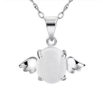 Edelsteen Hanger “Angel Wings” Opaal