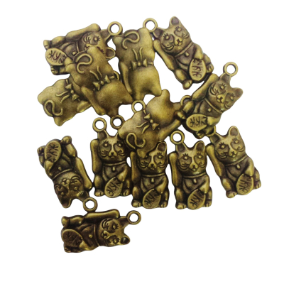 Bedeltjes Lucky cat 10 stuks 