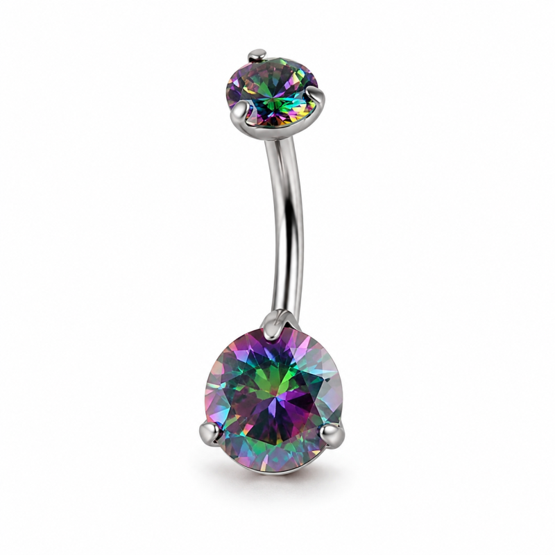 Navelpiercing Crystal Paars 11x1.6