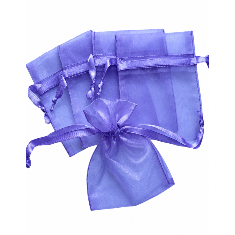 Organza zakje 8x10cm Lila