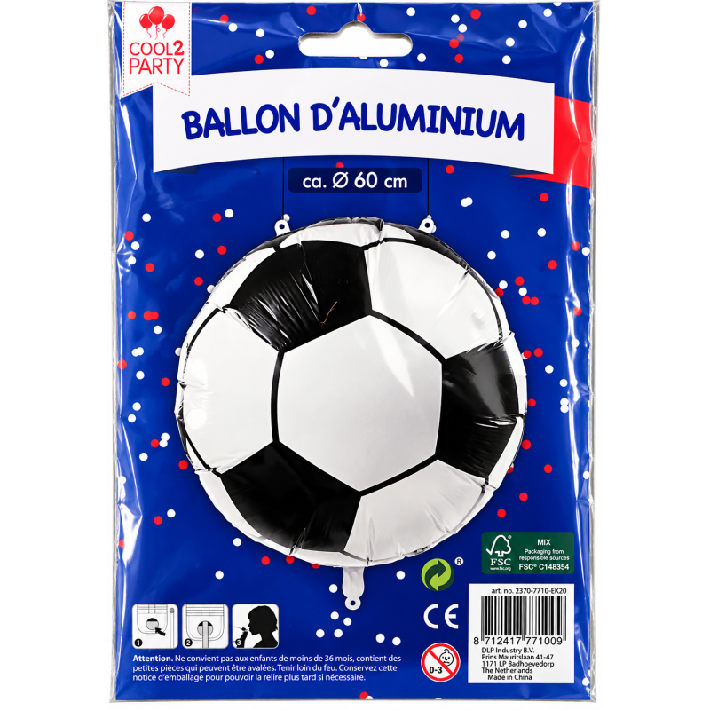 Folieballon Voetbal 60cm