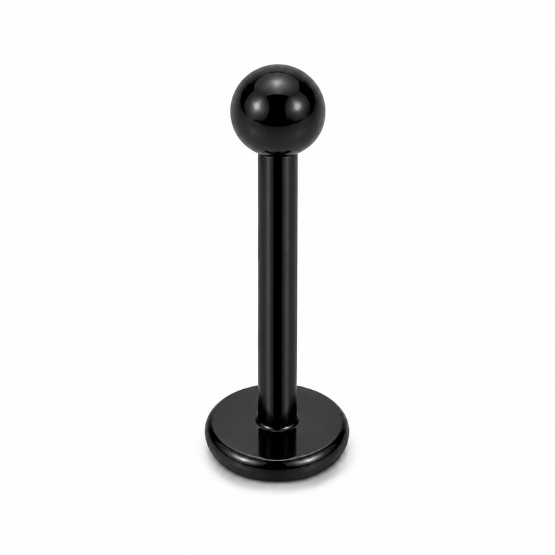 Labret Piercing Ball Zwart
