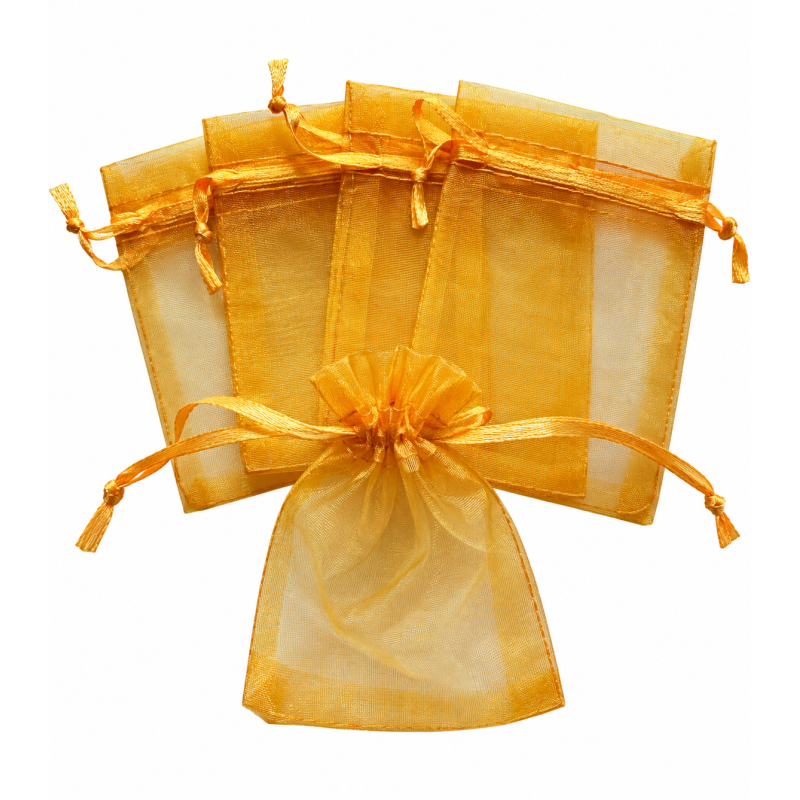 Organza zakje 7x9cm Oranje