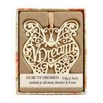 H&&H Inspirerende woorden hanger, Dream, Vlinder