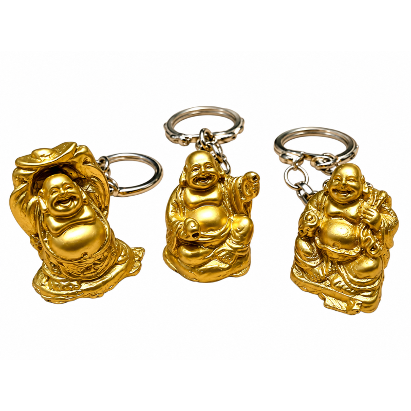Sleutelhanger Boeddha Goud