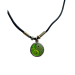 Ketting YinYang Groen/Blauw