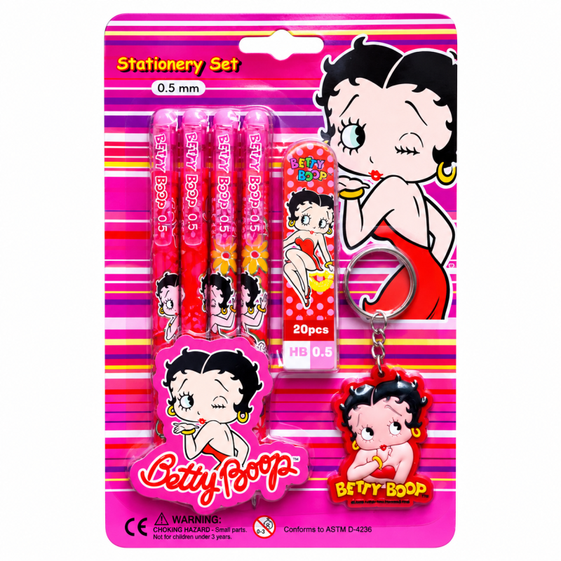 Betty Boop Stationairy set Rood/Roze