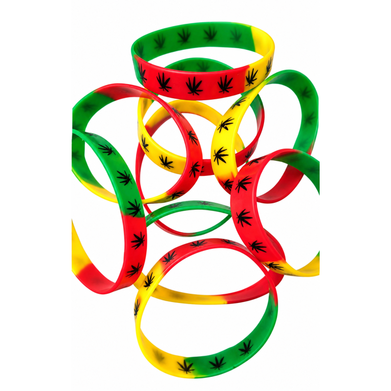 Festival armband met wietblaadjes