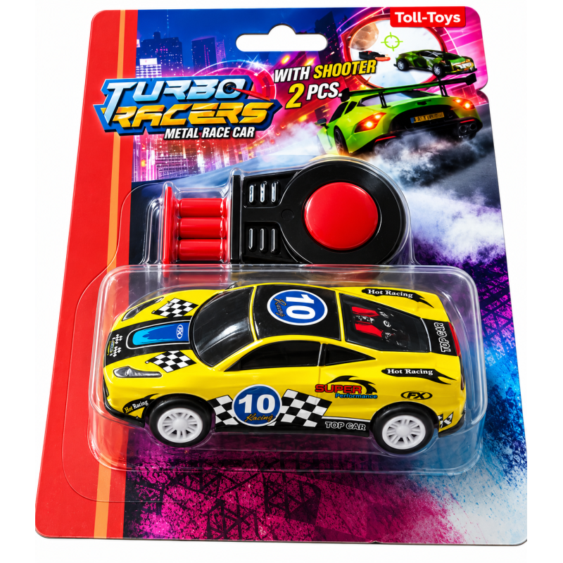 Toi-Toys Turbo racers Metal Race Car with shooter