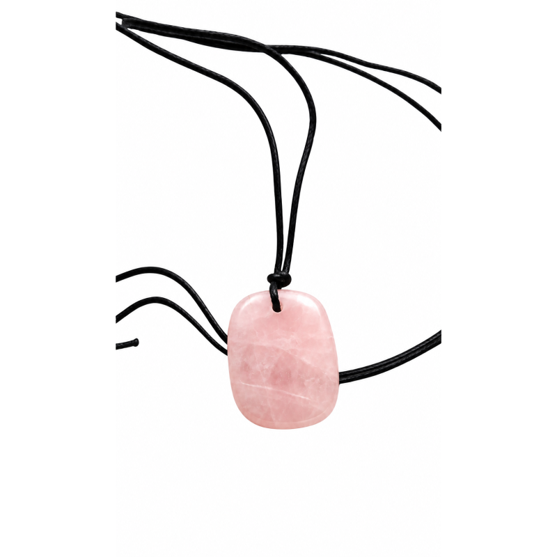 Ketting met Rozenkwarts edelsteen hanger