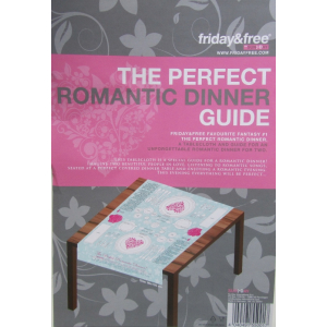 The perfect romantic dinner guide, tafelkleed The perfect romantic dinner guide, tafelkleed