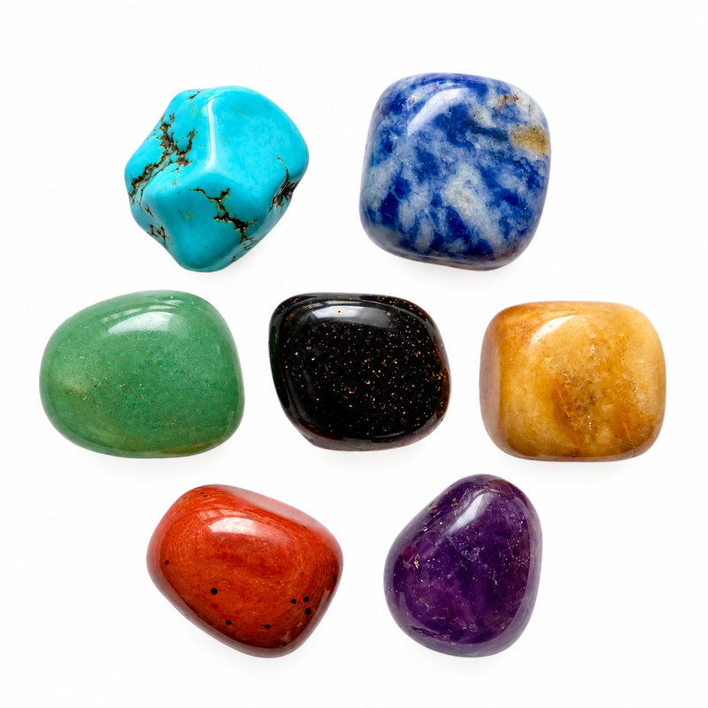 Chakra stones 7 stuks