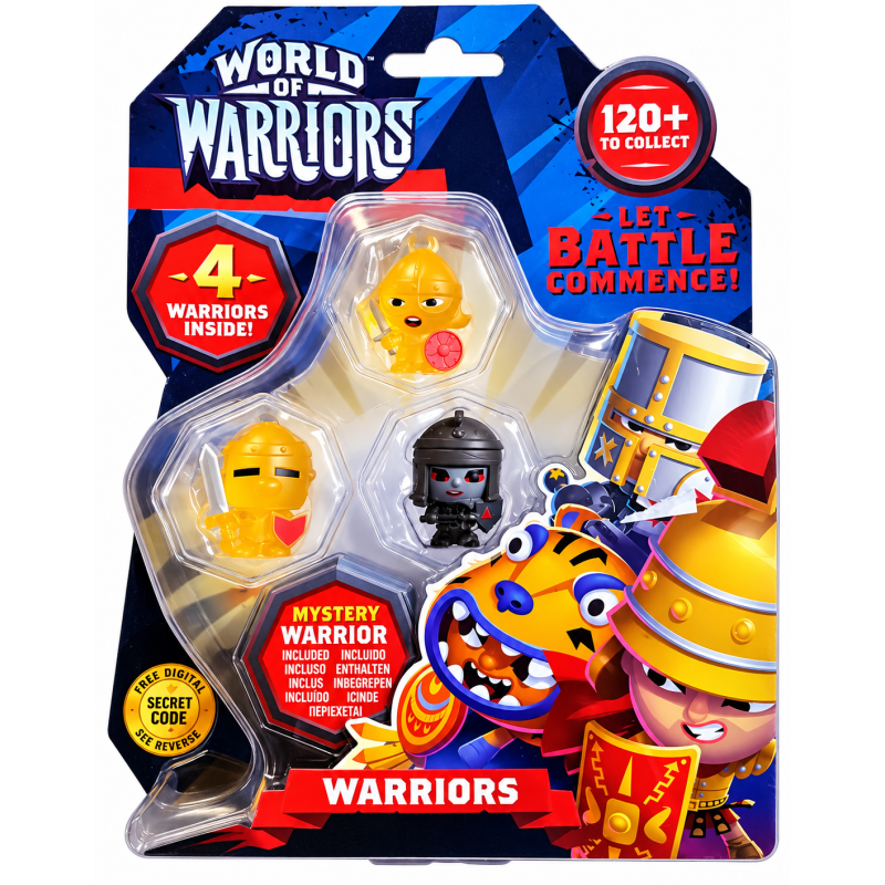 World of Warriors 4 Warriors Pack Giochi Preziosi
