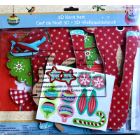 3D Kerst Rendier knutselen 