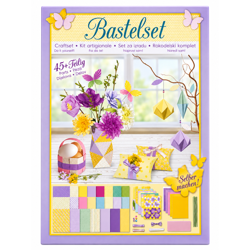45+ delig Knutsel Hobby Craft pakket Paars