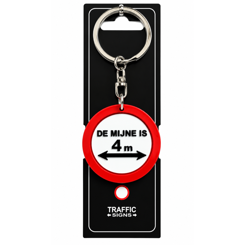 Sleutelhanger Traffic Signs "De mijne is 4M"
