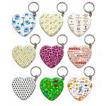 Sleutelhanger Doosje Hart in 9 designs
