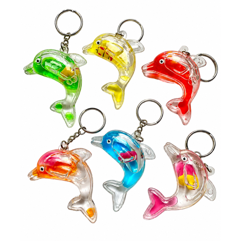 Sleutelhanger Dolfijn met water