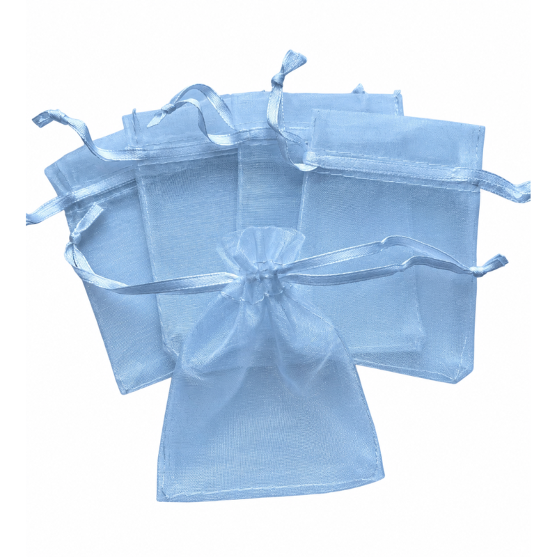 Organza zakje 7x9cm Wit