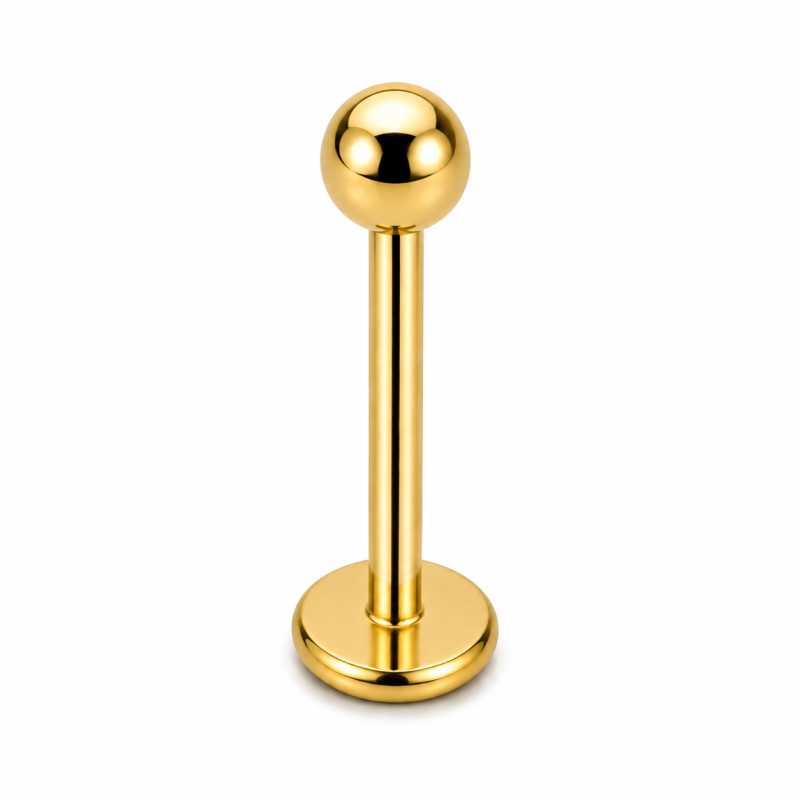 Labret Piercing Ball Goudkleurig