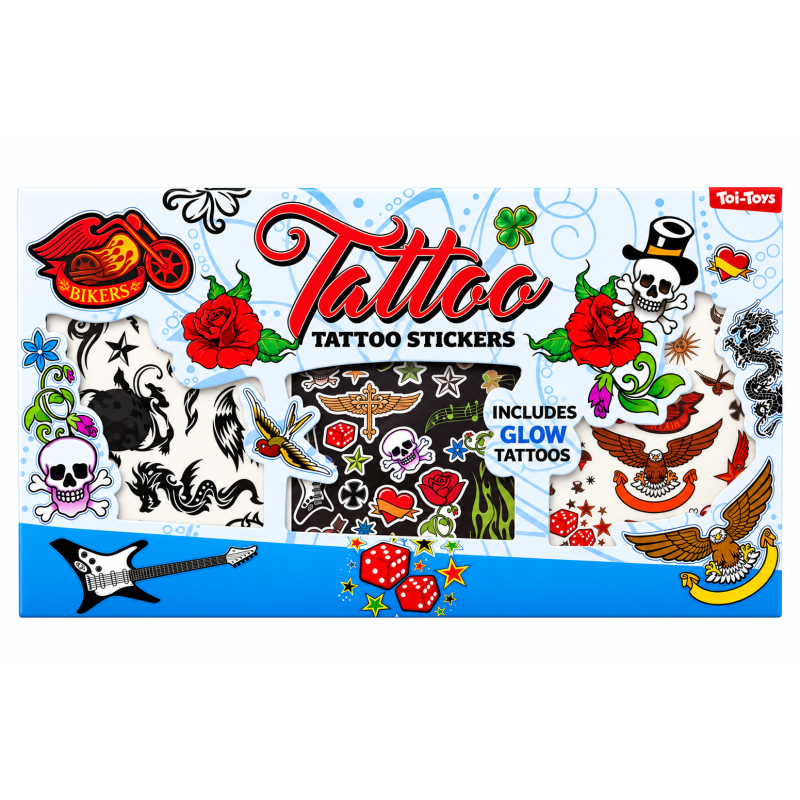 Toy-Toys Tattoo stickers Blauw