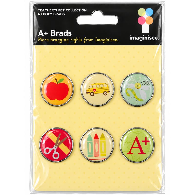 Magische Teacher's pet collection 6 Epoxy Brads