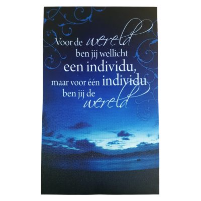 Canvas Voor de wereld