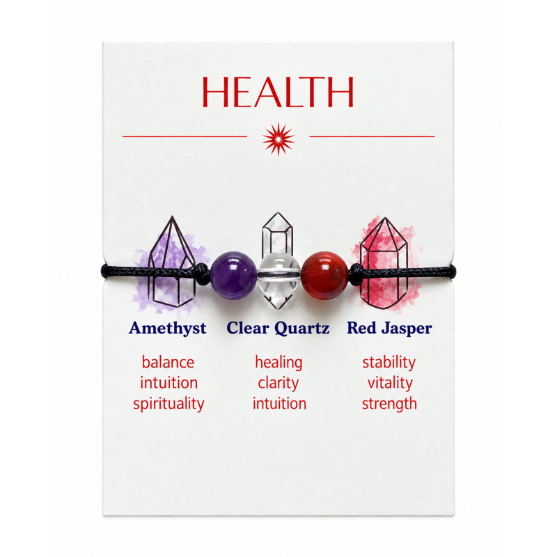 Armbandje 3 stenen Health 