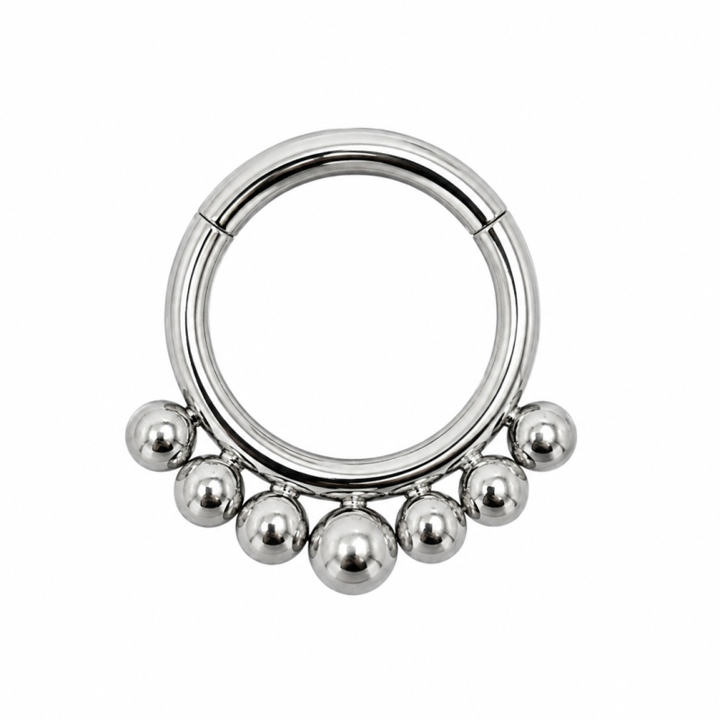 Daith Piercing met Bolletjes Zilverkleurig