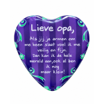 Blikje met tekst Hart, Lieve opa