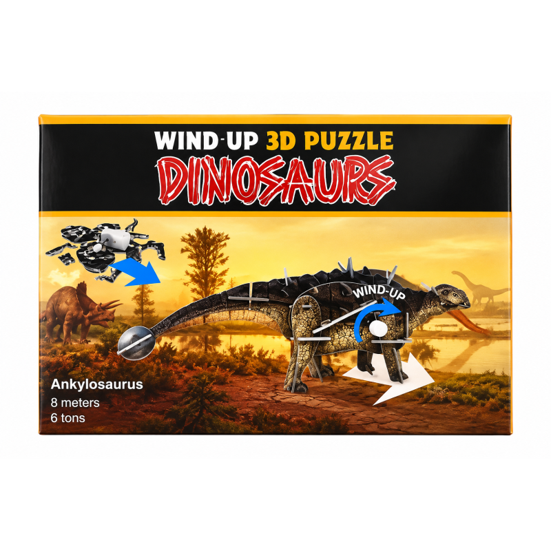 Wind-up 3D Puzzle Dinosaurs