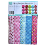 Decoratie set met Knopen en Stof