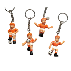 Sleutelhanger Oranje Voetballer in 4 modellen
