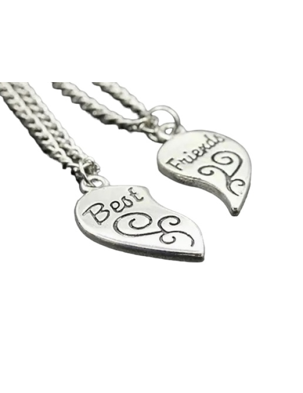 Ketting Friendship Best friends, 2 stuks breekhartjes