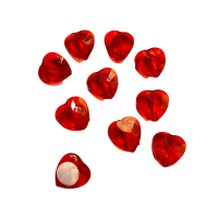 Plakkers Hartjes  acryl 10 stuks 