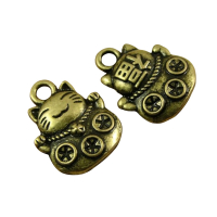 Bedeltjes Lucky cat 10 stuks 