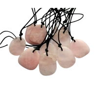 Ketting met Rozenkwarts edelsteen hanger