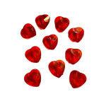 Plakkers Hartjes  acryl 10 stuks 