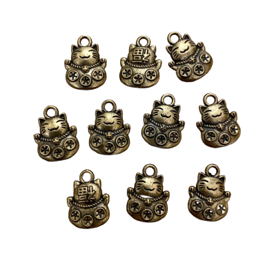 Bedeltjes Lucky cat 10 stuks 