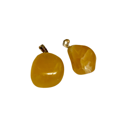Edelsteen hanger Calciet oranje 