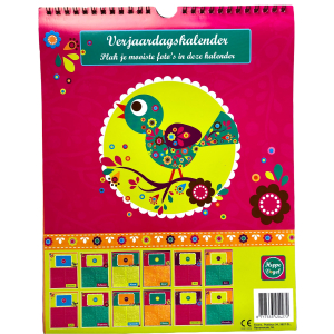 Hippe vogel Verjaardagskalender Hippe vogel Verjaardagskalender