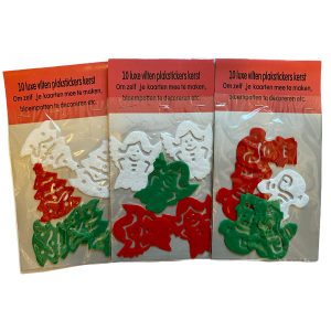 30 stuks luxe vilten Kerst plak decoratie 30 stuks luxe vilten Kerst plak decoratie