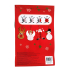 Kerst Honeycomb decoratie hangers 4 stuks