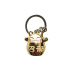 Sleutelhanger Lucky Cat met belletje in 4 kleuren 