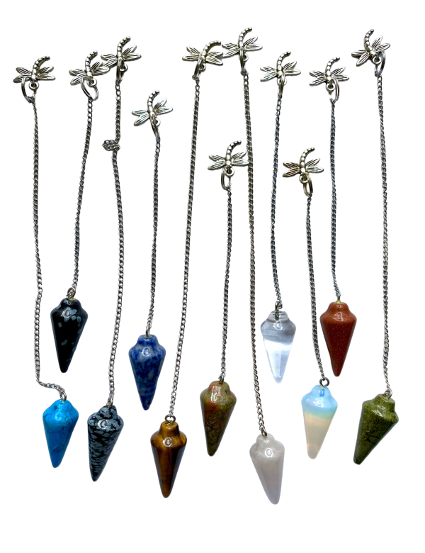 Edelsteen pendels met Libelle 