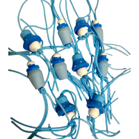 Gelukspoppetjes Geboorte Fles en Speen blauw 10 stuks 