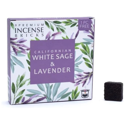 Aromafume Wierook blokjes White Sage & Lavender