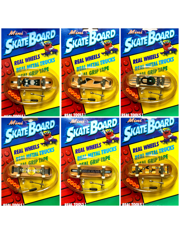 Mini skateboard Finger skateboard in 6 modellen 