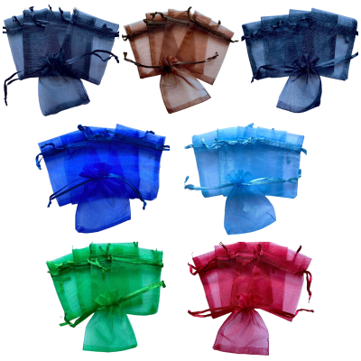 Organza zakje 7x9cm diverse kleuren