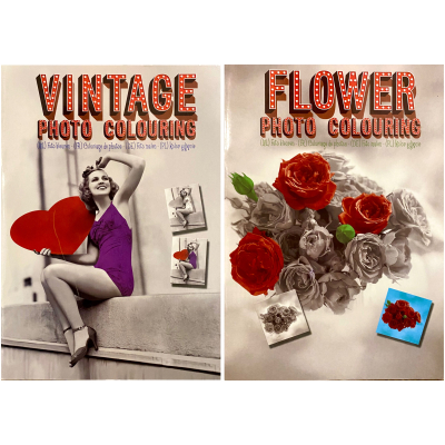 Foto Kleurboek Vintage of Flowers